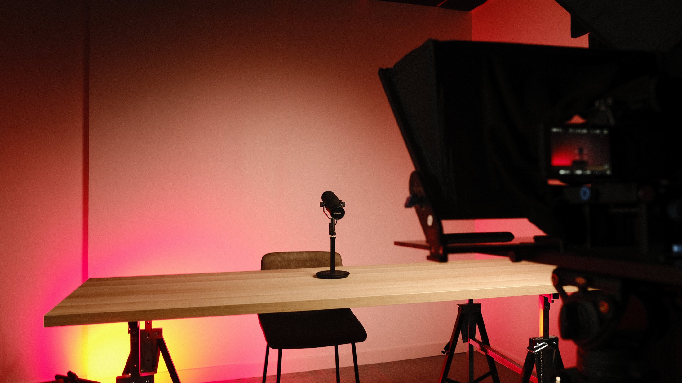 Studio Parnasse, plateau avec prompteur